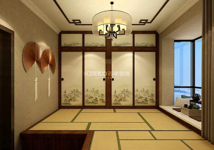 三居 雅宾利花园 中式风格 卧室图片来自百家设计小刘在雅宾利花园135平中式风格的分享
