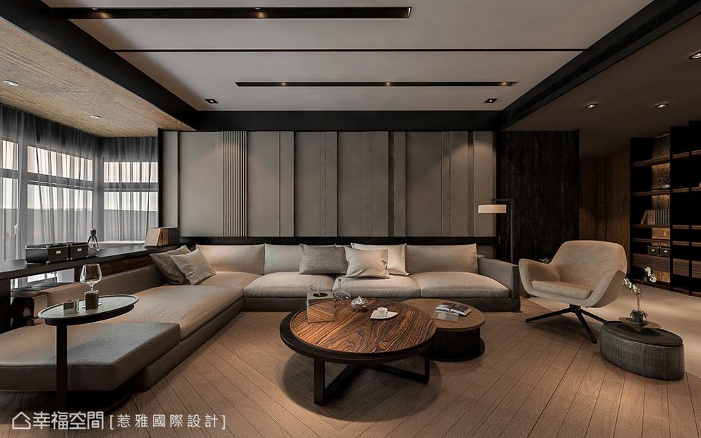 大户型 二居 现代 客厅图片来自幸福空间在木憩 多元层次融合的分享