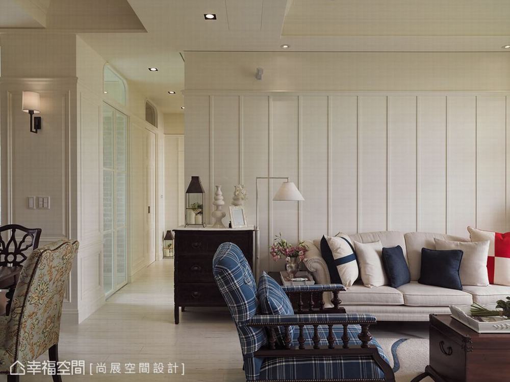 二居 美式 客厅图片来自幸福空间在132平美式海滨渡假情调宅的分享