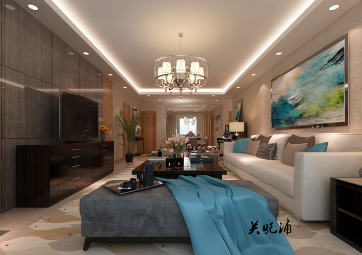 三居 地王国际 新中式风格 客厅图片来自百家设计小刘在地王国际117平新中式风格的分享