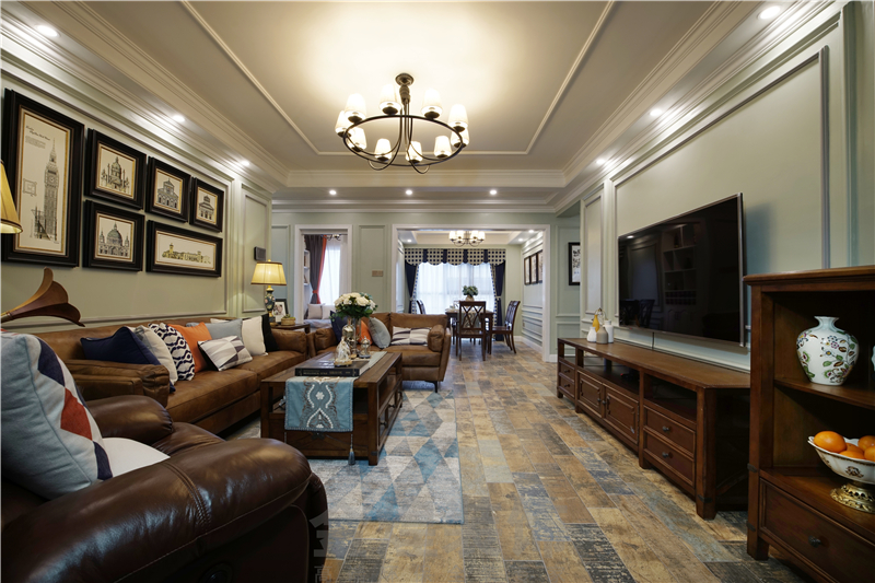 美式风格 客厅图片来自金煌装饰有限公司在130平米美式风格的分享