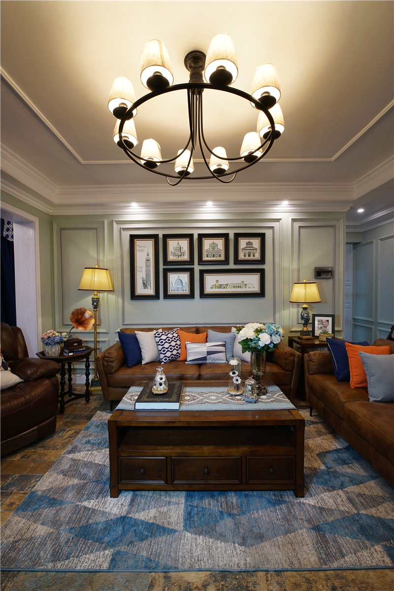 美式风格 客厅图片来自金煌装饰有限公司在130平米美式风格的分享