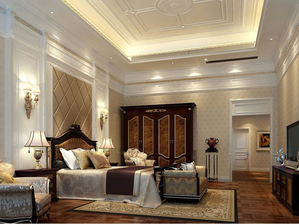 别墅 美式 卧室图片来自tjsczs88在美轮美奂美式家的分享