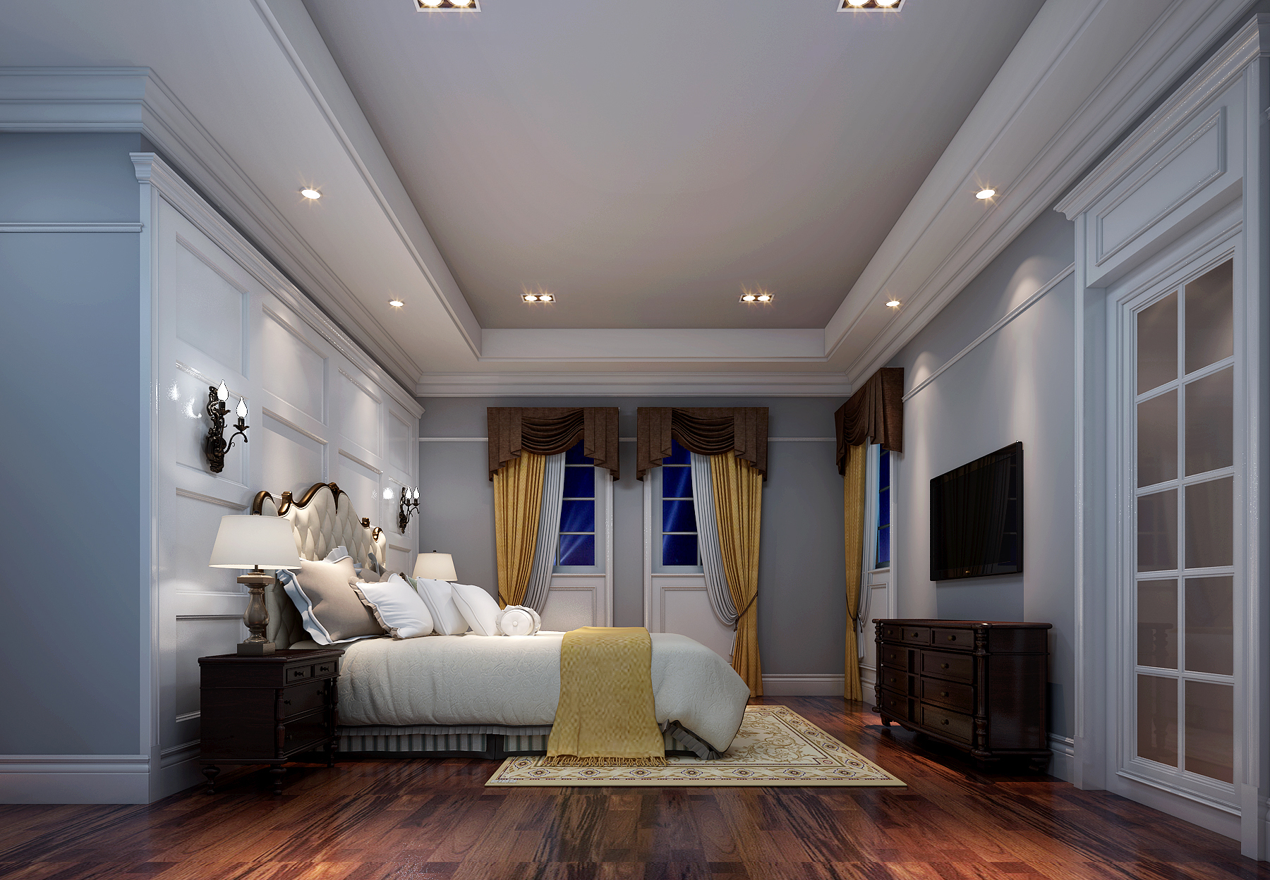 美式风格 凡尔赛宫 卧室图片来自新浪家居江西站在凡尔赛宫的分享