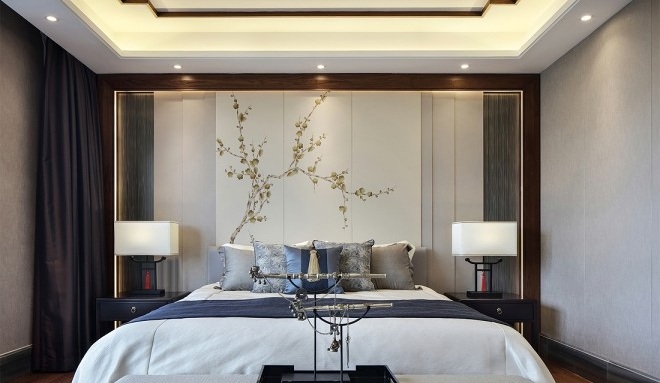 卧室图片来自重庆高度国际装饰工程有限公司在高屋林语堂-独栋415平方米的分享