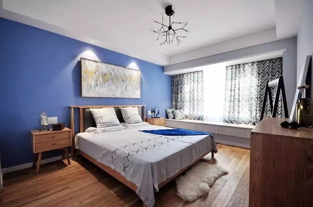 简约 北欧风格 二居 旧房改造 卧室图片来自极装吉住装修在85㎡美酷小空间，地板上墙还上天的分享