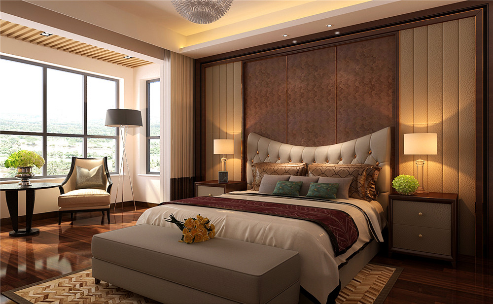 卧室图片来自东大家居设计在幸福城150平装修的分享