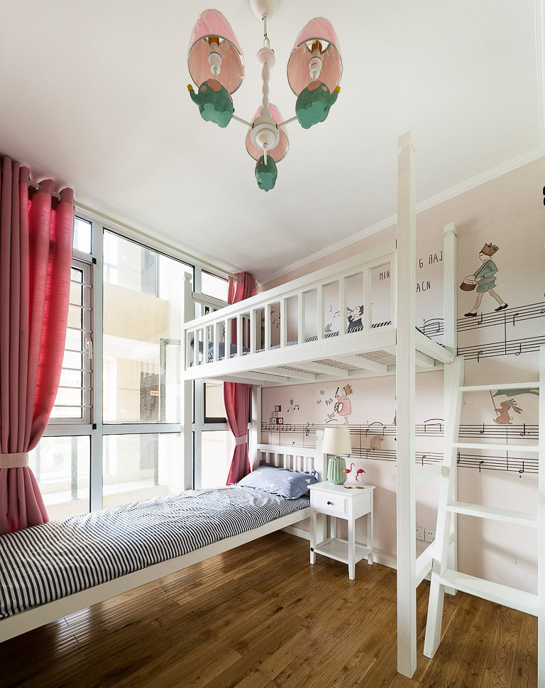 儿童房图片来自家装大管家在舒服惬意 105平清新美式3居室的分享