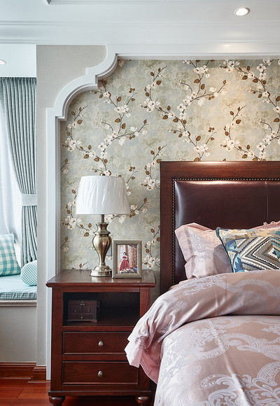卧室图片来自家装大管家在淡淡的温馨 110平美式时尚混搭居的分享