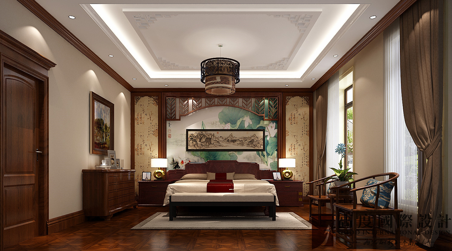中式 别墅 旧房改造 白领 80后 卧室图片来自也儿在盘龙谷的分享