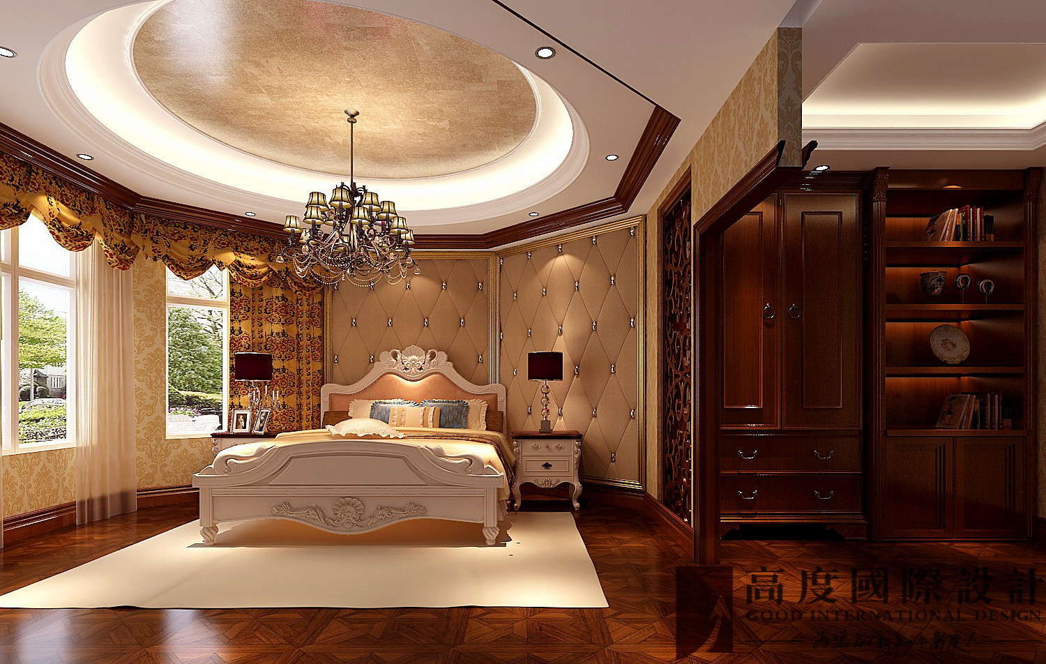 中式 别墅 旧房改造 白领 80后 卧室图片来自也儿在盘龙谷的分享