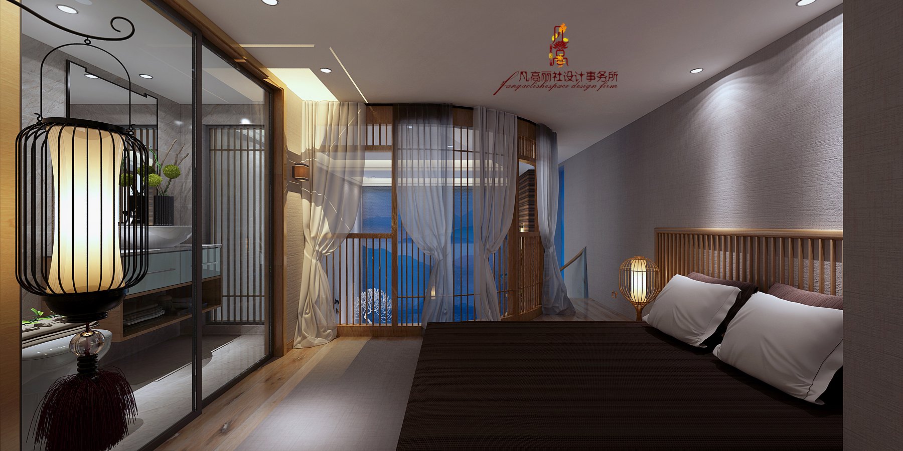 禅意中式 原创设计 卧室图片来自天津凡高丽社空间设计事务所在我有一间公寓，装满一室阳光的分享