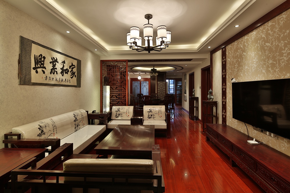 新中式 现代 中式 客厅图片来自新浪家居江西站在现代中式风格的分享