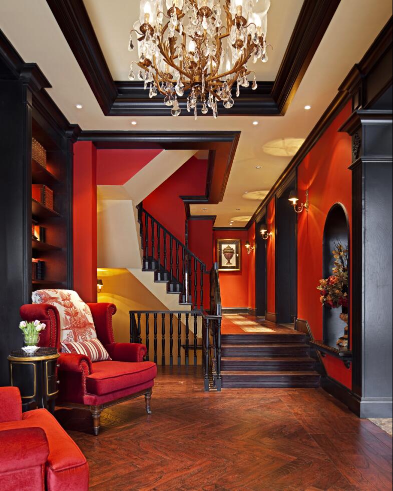 居礼别墅 美式古典 腾龙设计 楼梯图片来自腾龙设计在青浦居礼别墅装修美式古典风格的分享