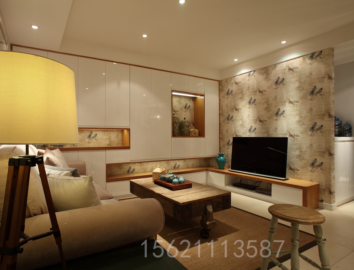 简美 三居室 客厅 客厅图片来自阔达装饰小段在青岛阔达湖岛世家104平简美风格的分享