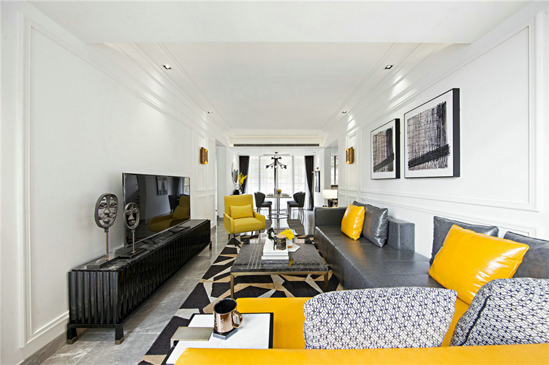 三居 客厅图片来自金煌装饰有限公司在现代简约摩登式雅痞的分享