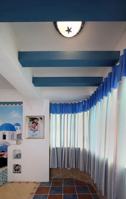 简约 地中海 三居 阳台图片来自小蜗置家装饰在海亮樾金沙88.18㎡地中海风格的分享