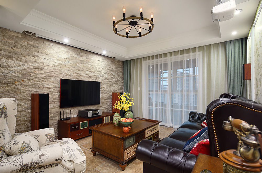 三居 美式 客厅图片来自大墅尚品-由伟壮设计在美式公寓·红酒般香醇浓烈的分享