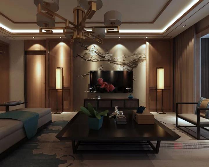 新中式 室内设计 8090 旧房改造 环保家装 客厅图片来自百家装饰--小莹在龙湖唐宁one160平 | 轻奢中国风的分享