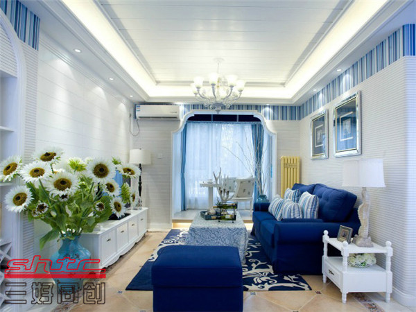 客厅图片来自三好同创装饰公司在美景东方地中海风格的分享