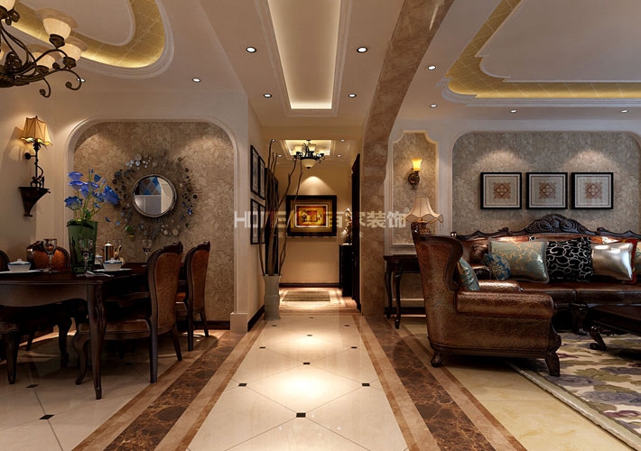 四居 新世界 美式 客厅图片来自百家设计小刘在御景新世界167平美式风格的分享