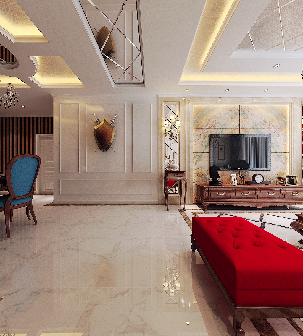 客厅图片来自三好同创装饰公司在旭辉御景现代风格的分享