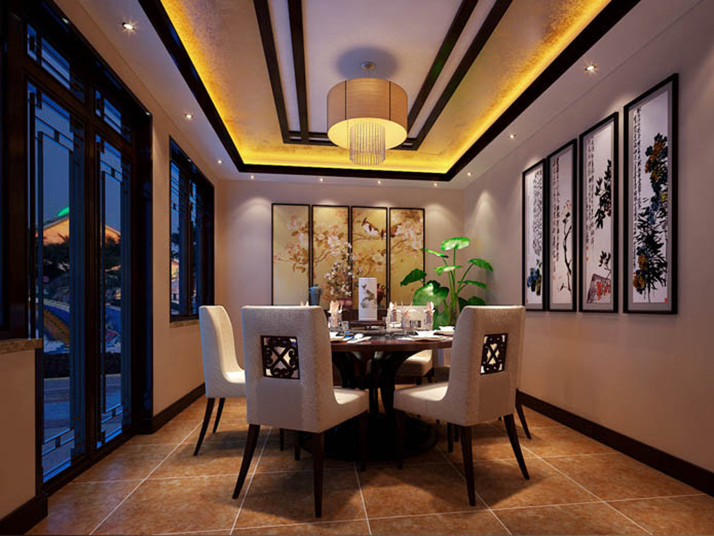 新中式 餐厅图片来自tjsczs88在龙都花园新中式风格的分享