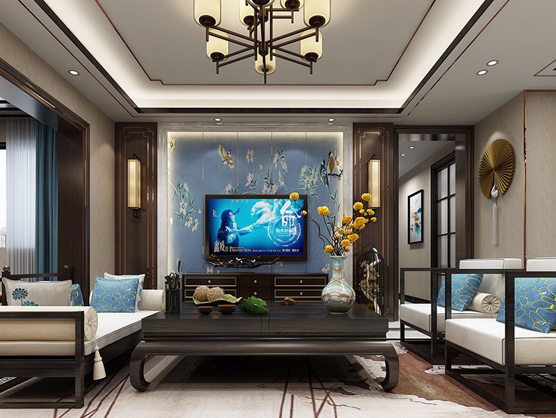 新中式 客厅图片来自深圳浩天装饰在浩天装饰-东方明珠的分享
