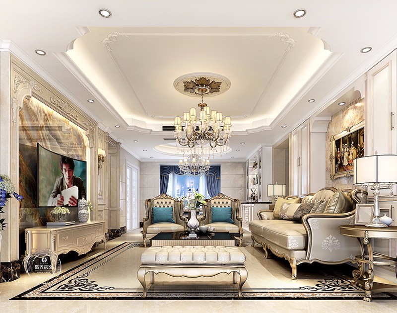 欧式 客厅图片来自深圳浩天装饰在浩天装饰-星河银湖谷.的分享
