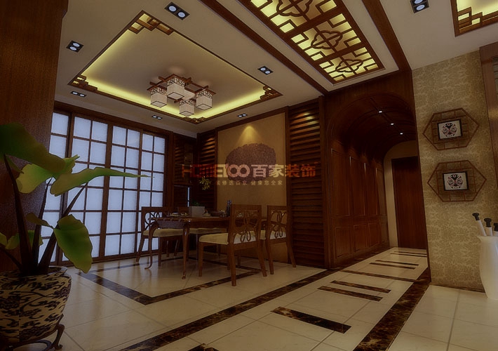 三居 中海城 中式 客厅图片来自百家设计小刘在中海城130平中式风格全包8万的分享