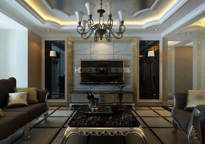 三居 欧式风格 中海寰宇 客厅图片来自百家设计小刘在中海寰宇天下148平欧式风格的分享
