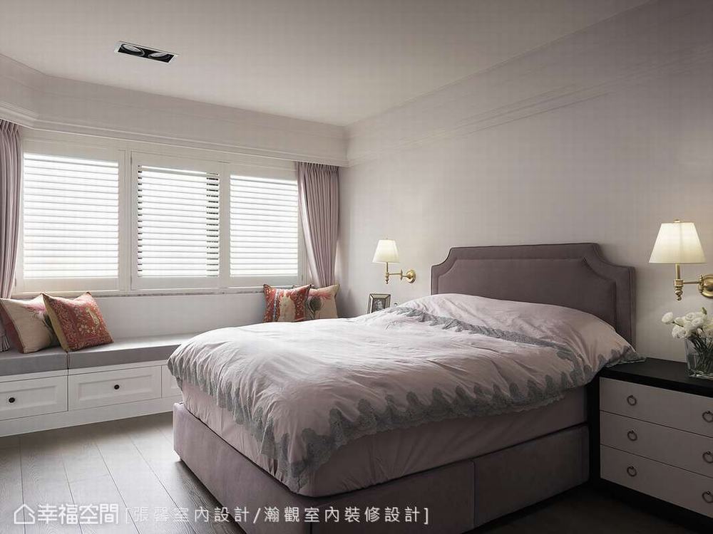 美式 三居 卧室图片来自幸福空间在柔色暖意 208平优雅美式古典宅的分享