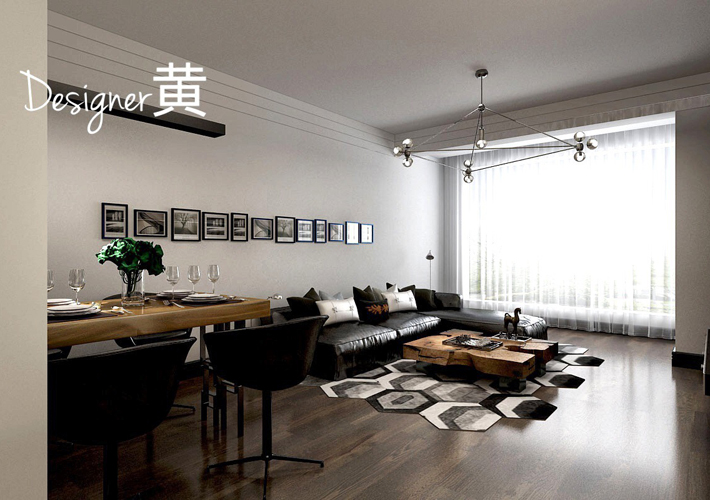 客厅图片来自沈阳百家装饰小姜在益格风情湾78平现代风格的分享