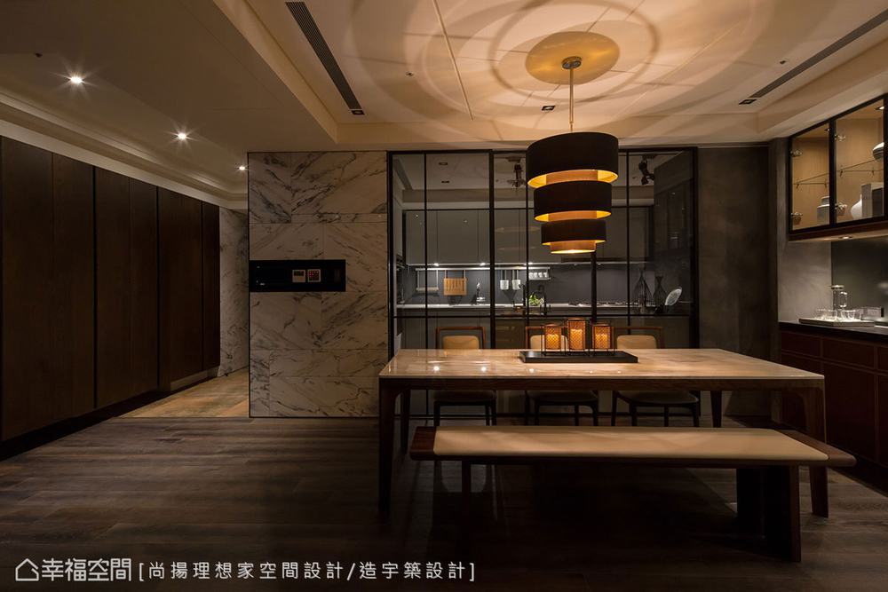 三居 现代 餐厅图片来自幸福空间在大玩异材质 订制165平精品工艺宅的分享