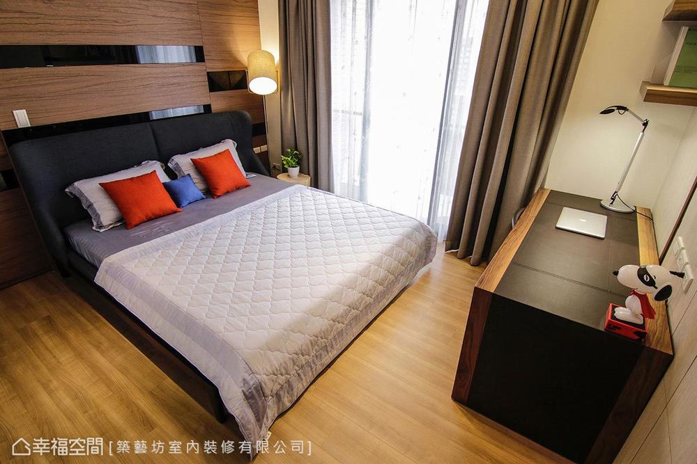 二居 现代 卧室图片来自幸福空间在208平风城絮语的分享