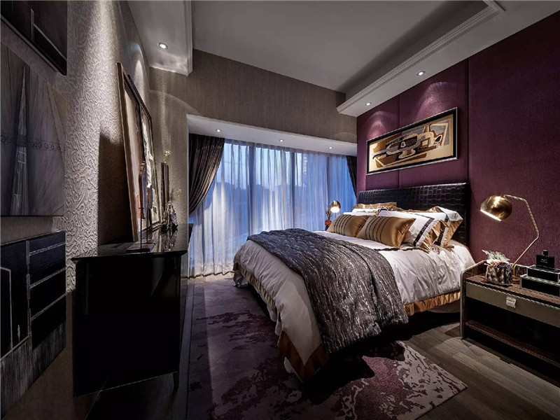 简约 现代 三居 四居 大户型 复式 80后 小资 卧室图片来自高度国际姚吉智在155平米后现代时尚新颖的奢华的分享