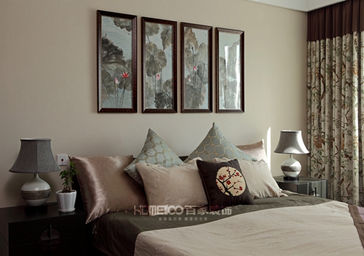 客厅图片来自沈阳百家装饰小姜在其士和裕100平新中式风格的分享