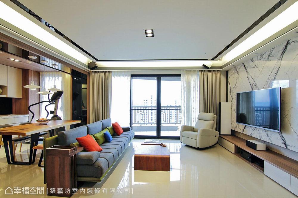 二居 现代 客厅图片来自幸福空间在208平风城絮语的分享
