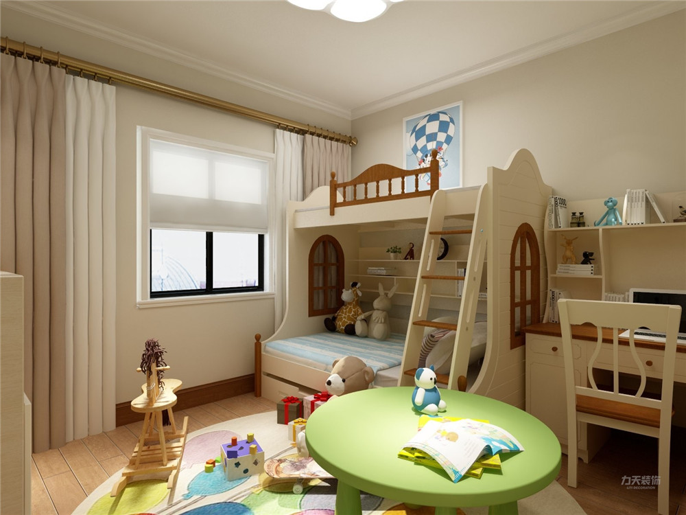 简约 现代 二居 收纳 小资 儿童房图片来自阳光力天装饰在力天装饰-天房意境-91㎡-现代的分享