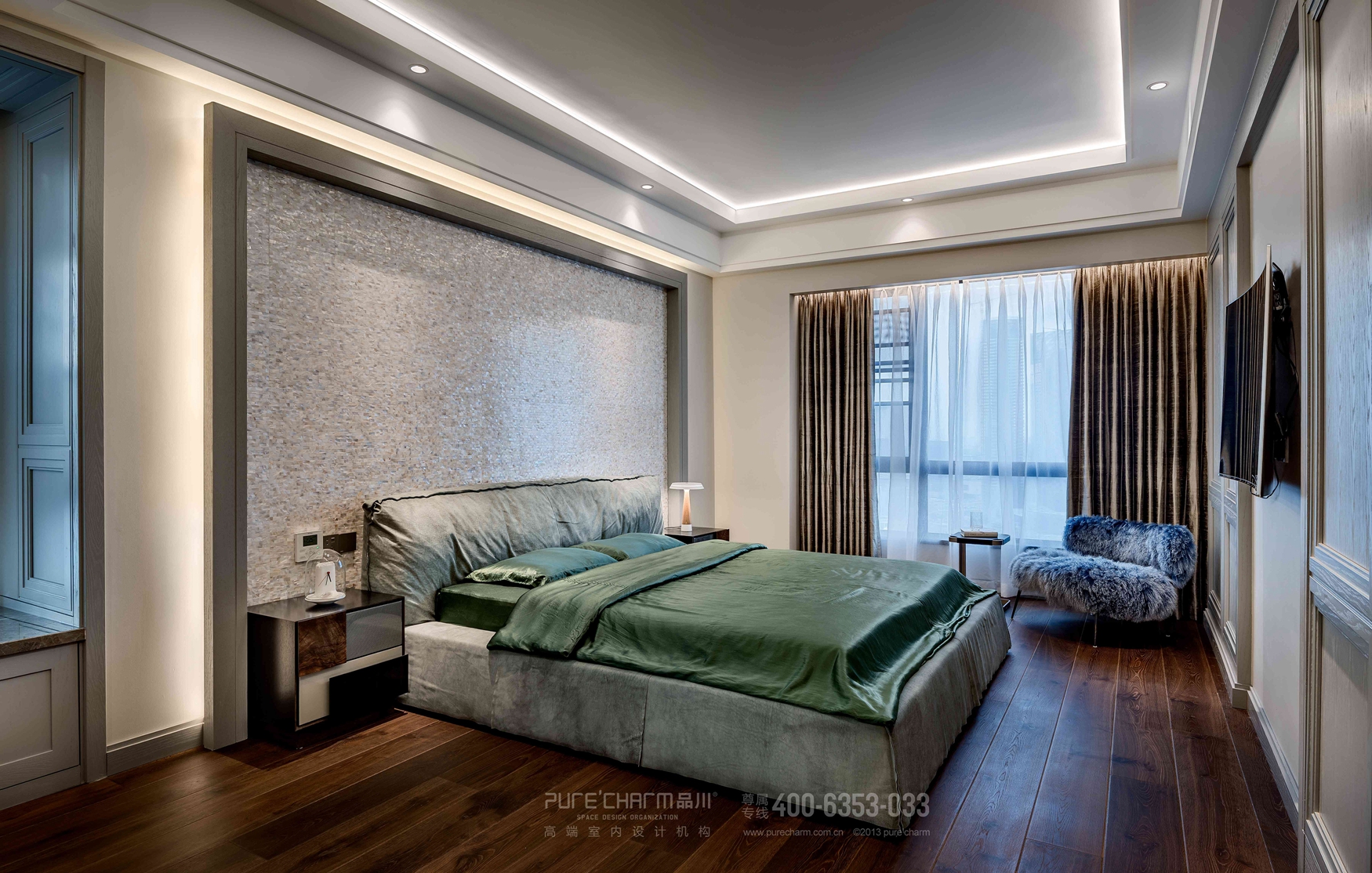 现代 融侨外滩 卧室图片来自品川室内设计在品川设计丨打怦然心动的舒适家居的分享
