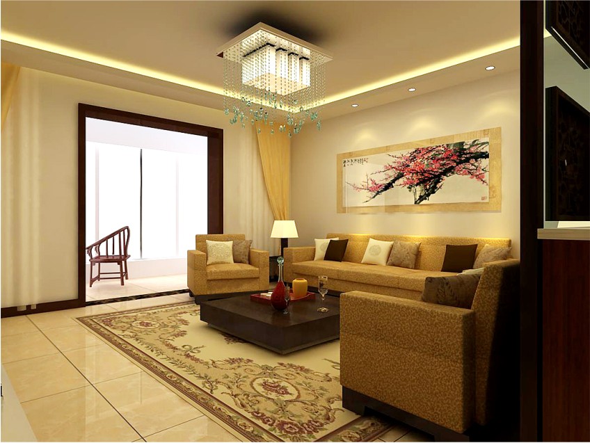 中式 四居 峰光无限 客厅图片来自西安峰光无限装饰在秦岭北麓四居130㎡新中式风格的分享