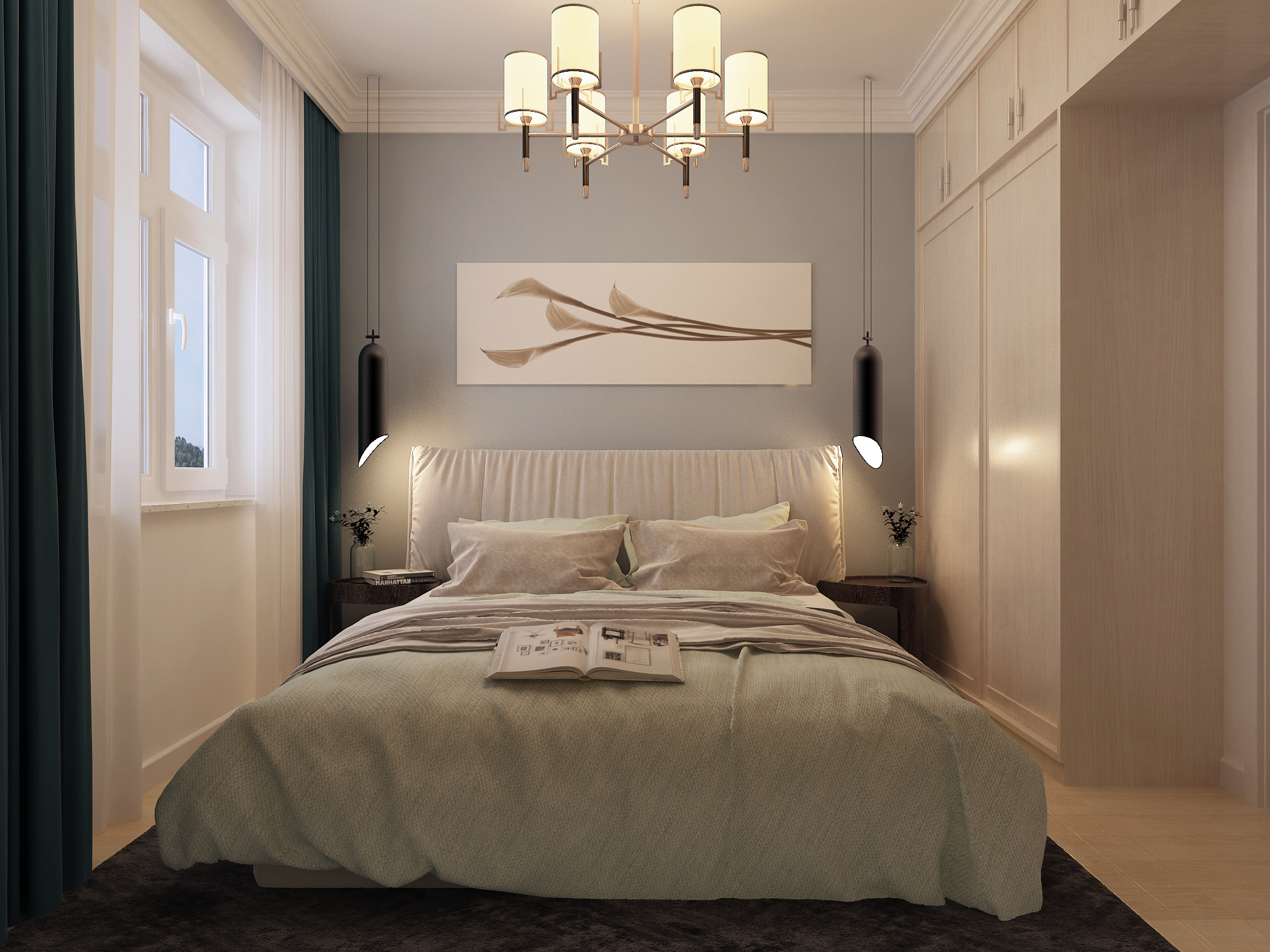 简约 卧室图片来自武汉申阳红室内设计有限公司在美联时光里2期的分享