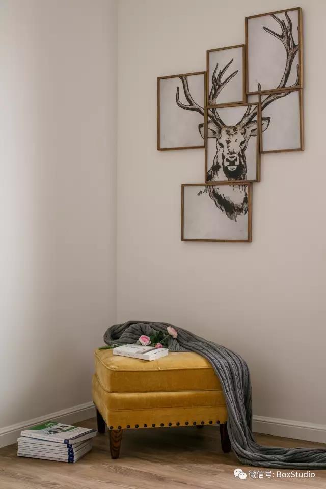 北欧 简约 三居 旧房改造 80后 小资 卧室图片来自盒子设计在森林系北欧的分享