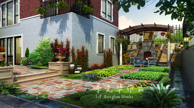 花园设计 园林设计 别墅设计 其他图片来自李光华在花园、园林设计集合的分享