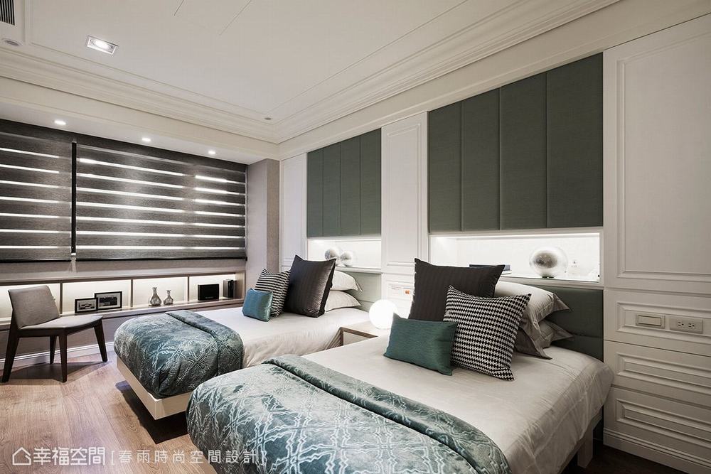 二居 美式 卧室图片来自幸福空间在与梦想零落差 106平美式优雅居所的分享