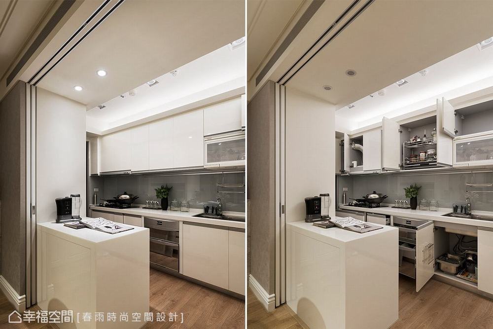二居 美式 厨房图片来自幸福空间在与梦想零落差 106平美式优雅居所的分享
