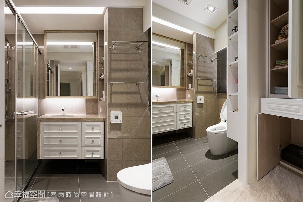 二居 美式 卫生间图片来自幸福空间在与梦想零落差 106平美式优雅居所的分享