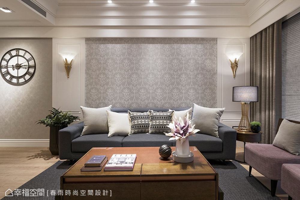 二居 美式 客厅图片来自幸福空间在与梦想零落差 106平美式优雅居所的分享