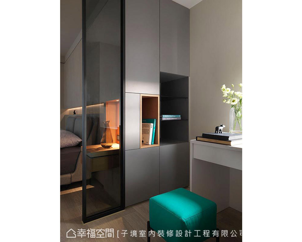 二居 现代 小户型 卧室图片来自幸福空间在清新脱俗 99平现代优雅日光宅的分享