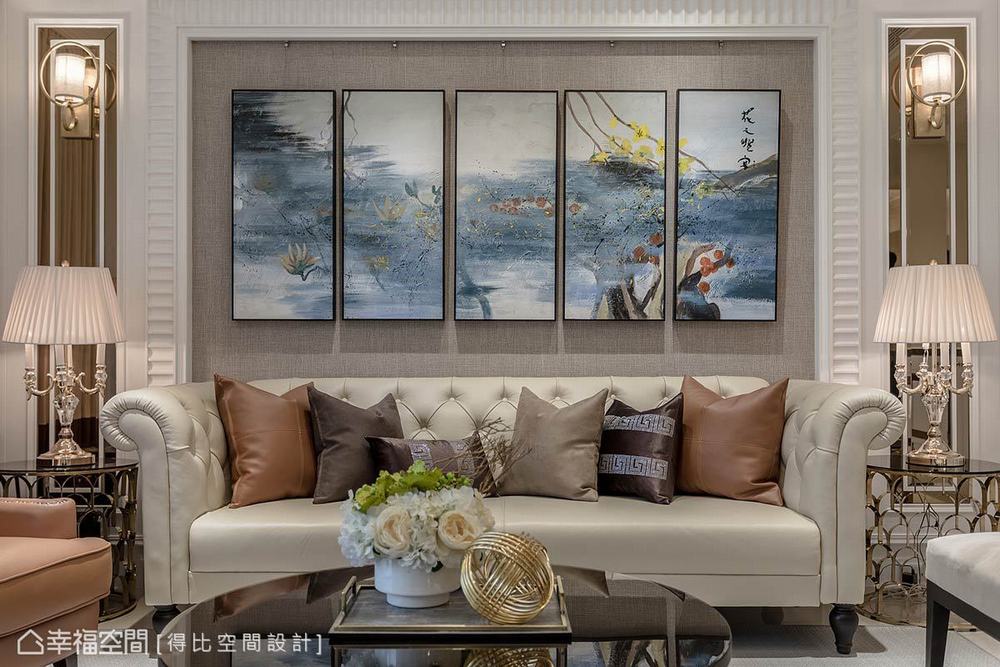 四居 大户型 新古典 客厅图片来自幸福空间在典藏艺术 172平古典风水宅的分享